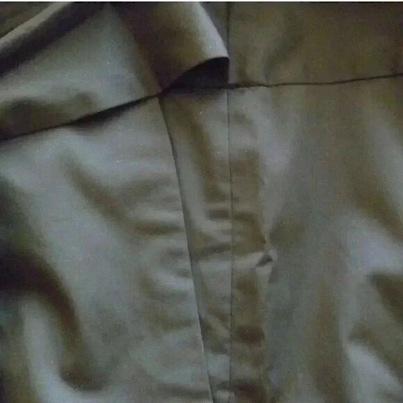 Banana Republic Women's Dark Brown Cotton/Spandex Straight Skirt w Tie Front EUC - Picture 6 of 7